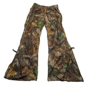 Pella Camo Pants Mens Medium 30x31 Flex Waterproof Button Suspenders Hunting VTG